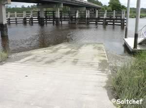 boat ramp along 17 at little satilla river camden county ga